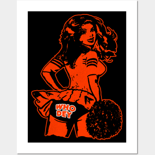 WHO DEY Cheerleader Posters and Art